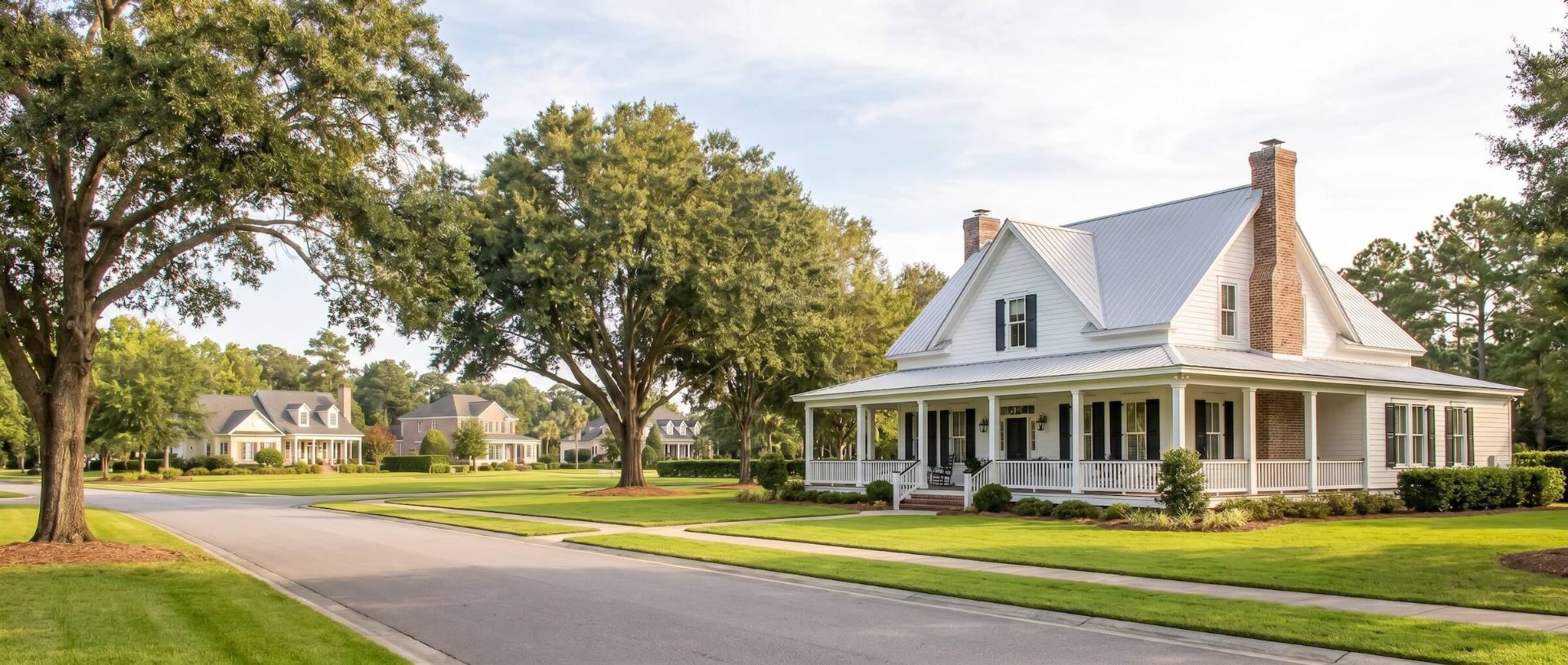 Core aeration on a healthy Southern lawn