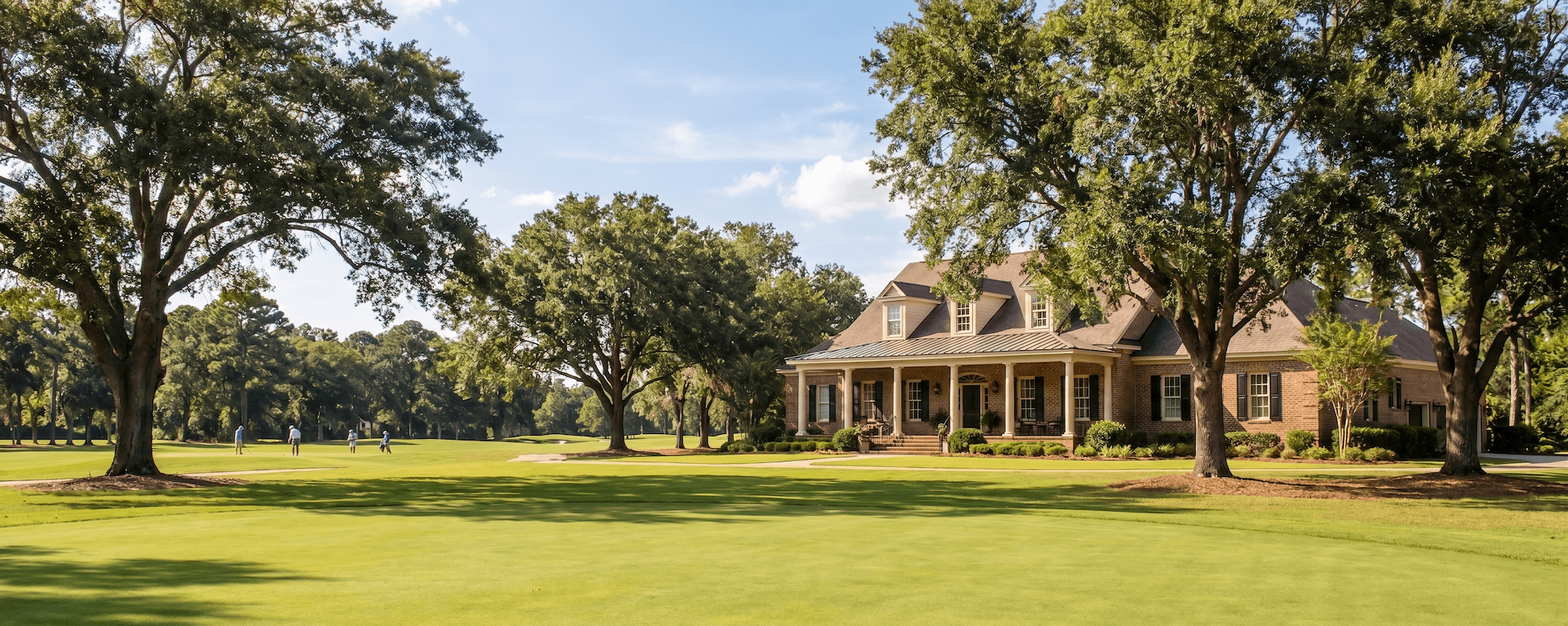 Healthy weed-free Southern lawn